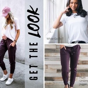 Zyia Unwind Plum Jogger